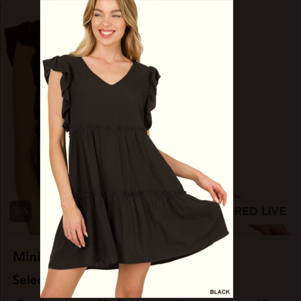 Zenana Mini Ruffle Dress NBW